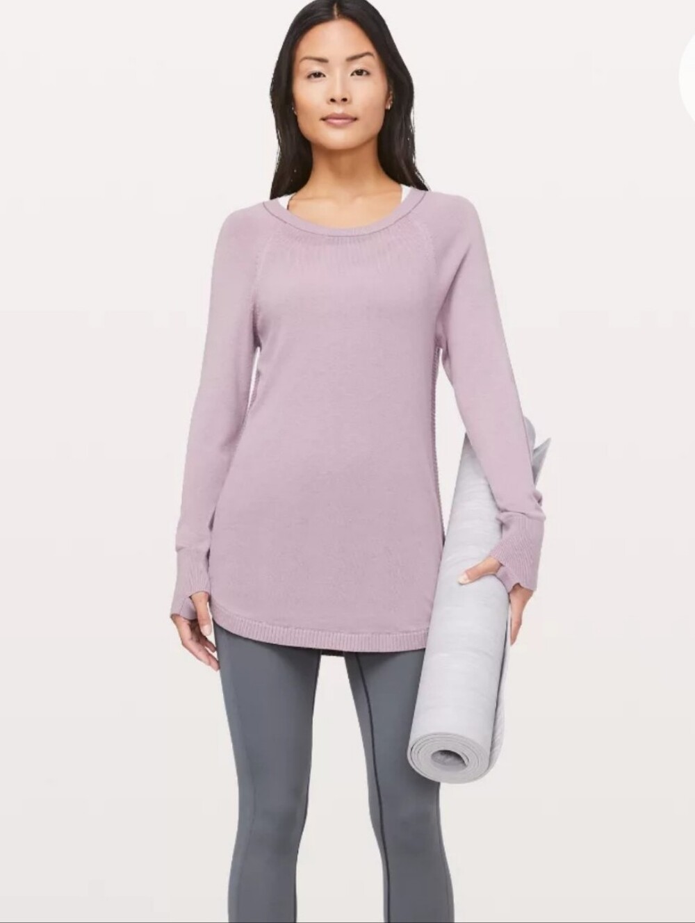 Lululemons Women's Long Sleeve Cozy Knit Sweater - Dusty Pink
